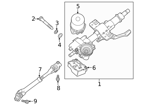 Steering Column Assembly for 2021 Hyundai Venue #0