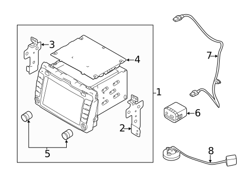 Navigation System Components for 2012 Kia Sportage #0