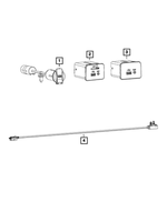 68256846AA - Electrical: Usb Cable for Ram: 1500, 1500 Classic, 2500, 3500 Image