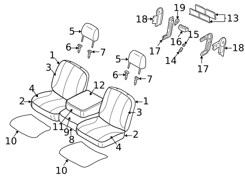 Front Seat Components for 2005 Dodge Ram 1500 #7