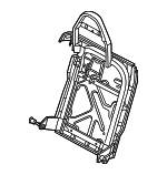 971885046D - : Seat Back Frame for Porsche: Panamera Image