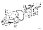 33111210664 - Rear Axle: Transmission Cover for BMW Image