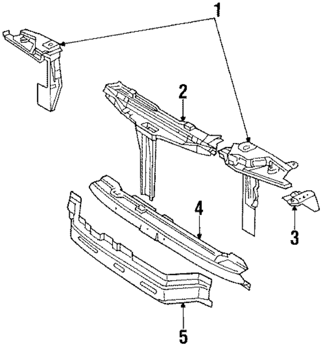 8A0805465 - Body: Front Section Support for Audi Image