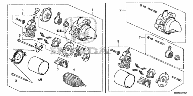 Starter Motor (Mitsuba) for 2012 Honda Civic #0