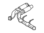 MB3Z5A212F - Exhaust: Front Pipe for Ford Image