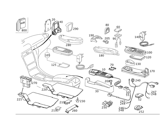 2038230311 - Electrical System: Plate for Mercedes-Benz: 180C, C230, C240, C280, C32 AMG, C320, C350, C55 AMG, CLK430, SLK230, SLK320 Image image