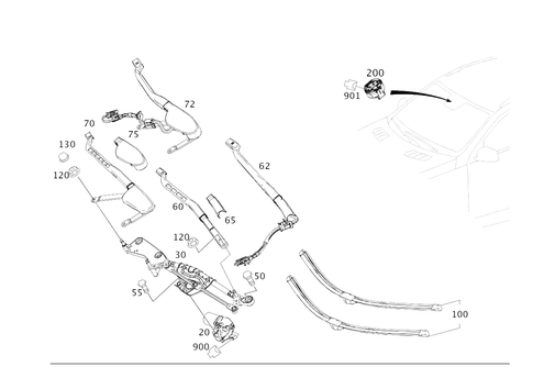 Windshield Wiper for 2016 Mercedes-Benz GLE450 AMG #0