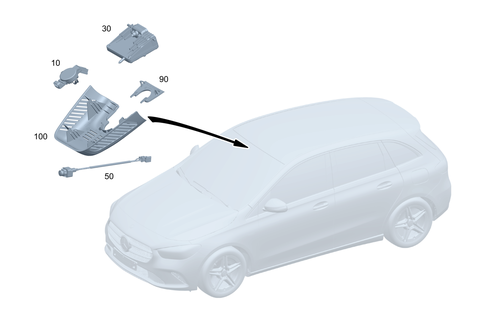 Sensors, Camera and Switch Behind Windshield for 2016 Mercedes-Benz GLA45 AMG #0