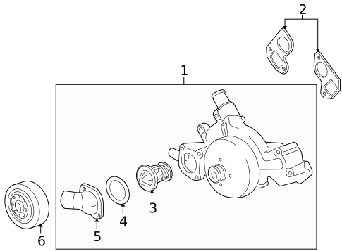 Water Pump for 2009 Hummer H2 #0