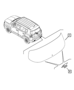 68437047AA - Glass: Liftgate Glass for Mopar Image image