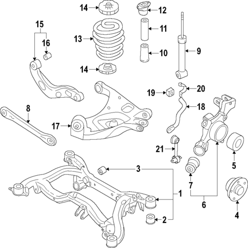 Rear Suspension for 2009 Audi S4 #0