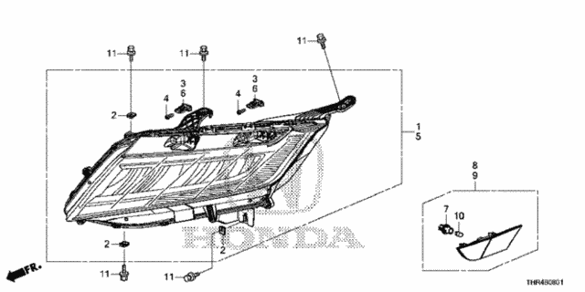 Headlight (LED) (1) for 2019 Honda Odyssey #0