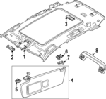 85E9472904PK - : Dome Lamp for Audi: Q6 e-tron, SQ6 e-tron Image
