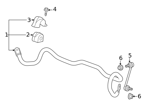 Stabilizer Bar & Components for 2022 Buick Envision #0