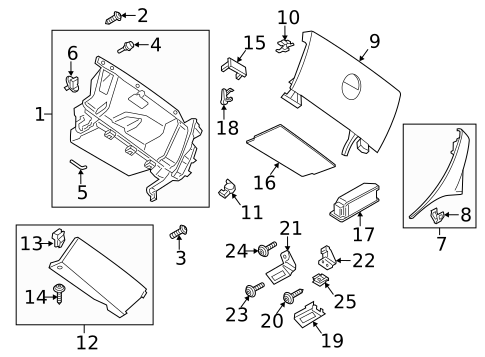Glove Box for 2014 Mini Cooper Countryman #0
