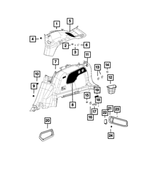 68175335AA - Interior Trim: Trim Screw for Mopar Image