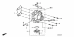 16176RBC004 - Engine: GASKET, THROTTLE BODY for Honda Image