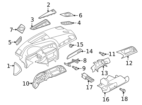 Instrument Panel Components for 2009 Audi A4 Quattro #0