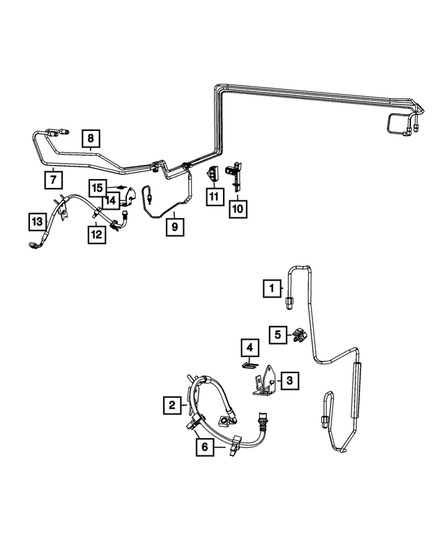 68071590AA - : Brake Hose, Left for Mopar Image