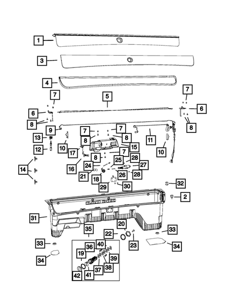 Pick-up Box and Fuel Filler Door for 2013 Ram 3500 #3