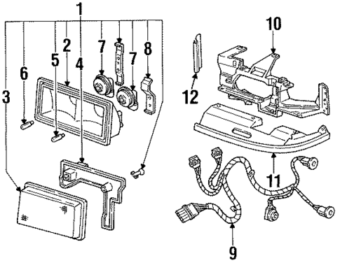 Bulbs - Chassis for 1998 Cadillac Eldorado #0