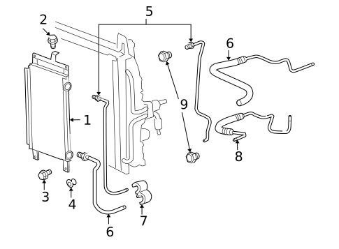 Trans Oil Cooler for 2010 Chevrolet Impala #0
