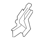 73165T20A01 - : 2022-2025 Honda Civic - Hinge Cover  (drivers side ) Left for Honda: Civic Image