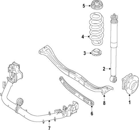 Rear Suspension for 2019 Smart EQ fortwo #1