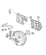 52129134AD - : BRAKE BOOSTER VACUUM - HOSE | Mopar 52129134AD for Jeep: Wrangler Image