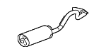 15751280 - : Muffler W/Tailpipe for Chevrolet: Express 1500, Express 2500 | GMC: Savana 1500, Savana 2500 Image