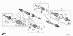 44014T2AA73 - Chassis: JOINT SET, OUTBOARD for Honda Image