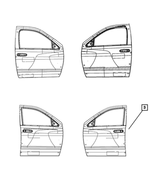5056247AA - Labels: Tire Pressure Label for Dodge: Ram 1500, Ram 2500, Ram 3500 Image