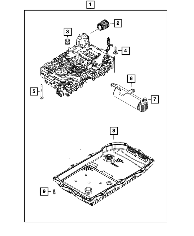 68565455AA - : Transmission Valve Body &amp; Control Unit for Mopar Image