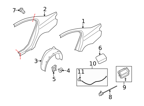 Fuel Door for 2015 BMW 750i #0