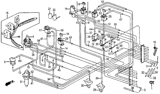No. 1 Control Box Tubes for 1985 Honda Civic #0