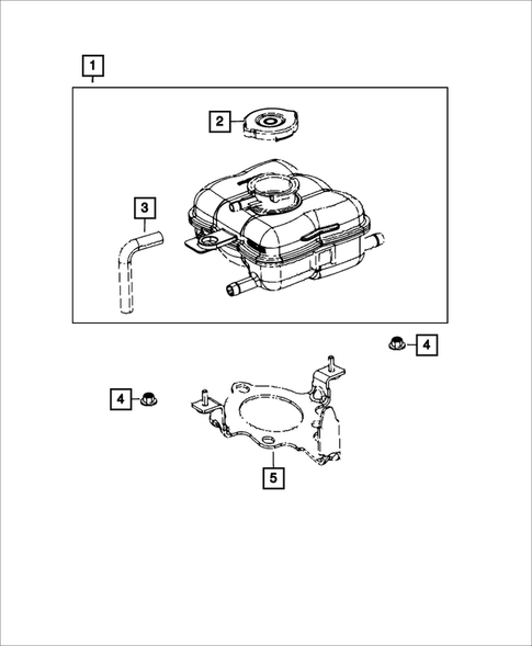 Engine Coolant Reservoir (Bottle) for 2023 Dodge Charger #0