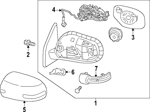Mirrors for 2022 Mitsubishi Outlander Sport #1