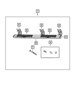 68239645AB - Mopar Accessories - Component Parts: Side Step Bracket Kit for Mopar Image