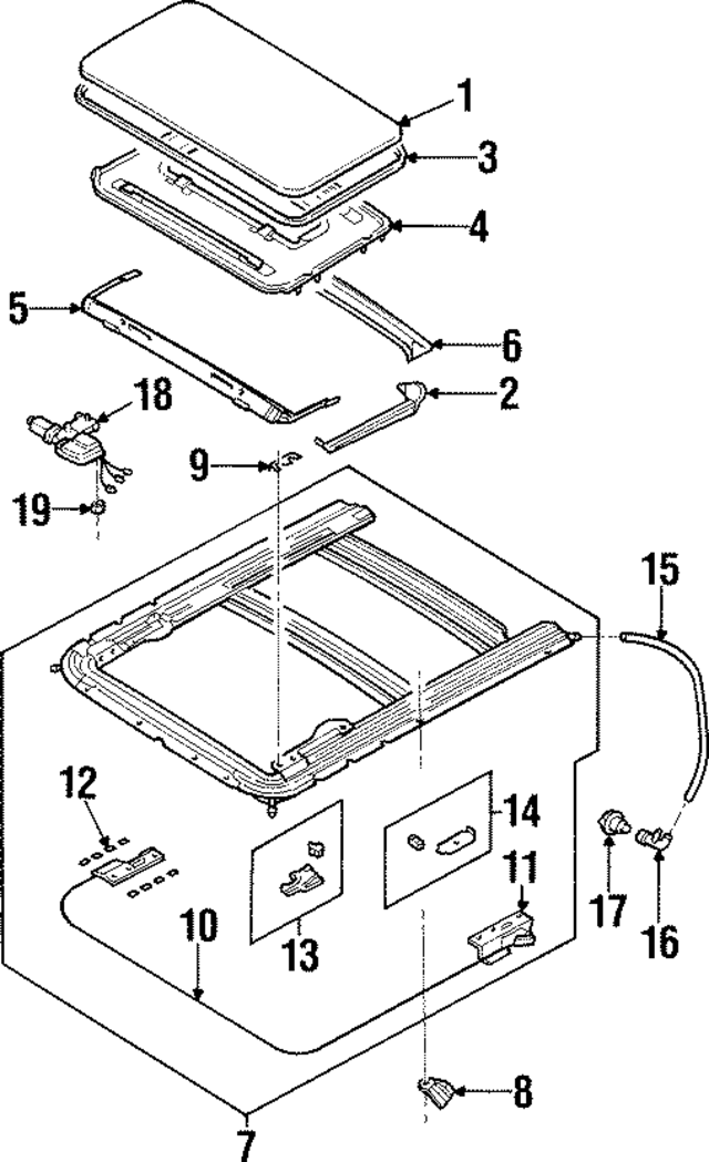 912466P010 - : Sunroof Seal for Infiniti Image