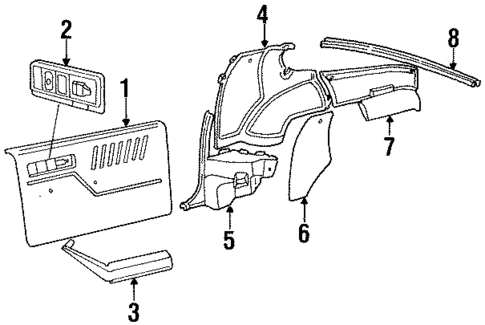 Interior Trim for 1986 Chevrolet Camaro #0