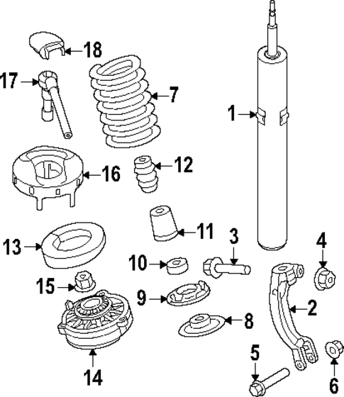 Struts & Components for 2017 Audi A4 allroad #0