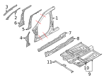 BA8Z7410142A - Body: Inner Rocker for Ford Image