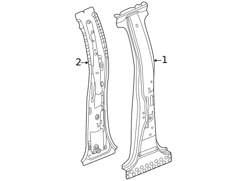 Center Pillar for 2025 Chevrolet Colorado #0