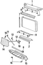 25653682 - Cooling System: Upper Tie Bar for Oldsmobile: Aurora Image