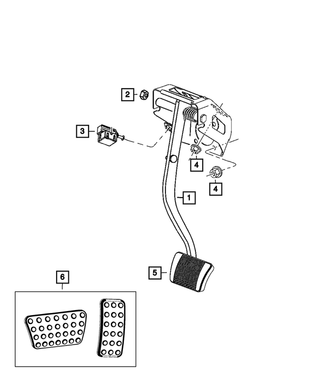 « 4581660AC – Brakes : Non Ajustable Ensemble De Pedale pour Mopar Image »