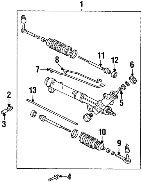 Steering Gear & Linkage for 1999 Oldsmobile Intrigue #0