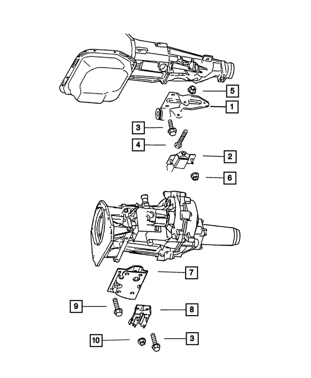 « 6101510 – Engine Mounting : Collerette De Verrouillage Ecrou, Montage pour Mopar Image »