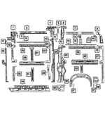68167587AC - Body Sheet Metal Except Doors: A-pillar Reinforcement for Mopar Image image