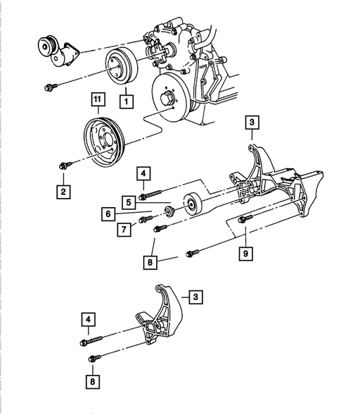 Pulleys and Related Parts for 2006 Dodge Ram 1500 #0