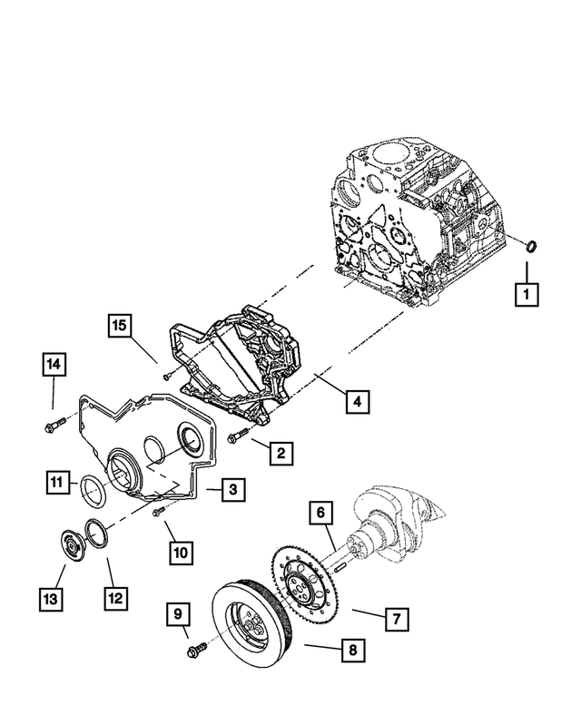 5086723AA - : Front Case for Mopar Image
